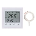 thumbnail image 2 of Smart Thermostat LED Touch Screen Programmable Thermostat Child Lock Wall Mount Underfloor Heating Control AC85V250V 16A for Home Office Hotels, 2 of 7
