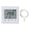 White, variant on YAHHU Smart Home Heating System Thermostat White LED Touch Screen Floor Heating Temperature Controller AC85V‑250V 16A Programmable Wall Mount Control