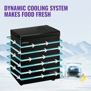 DEMULLER 4.0 Cu.ft Deep Freezer Top Open Door Compact Freezer with 2 Removable Storage Baskets Black