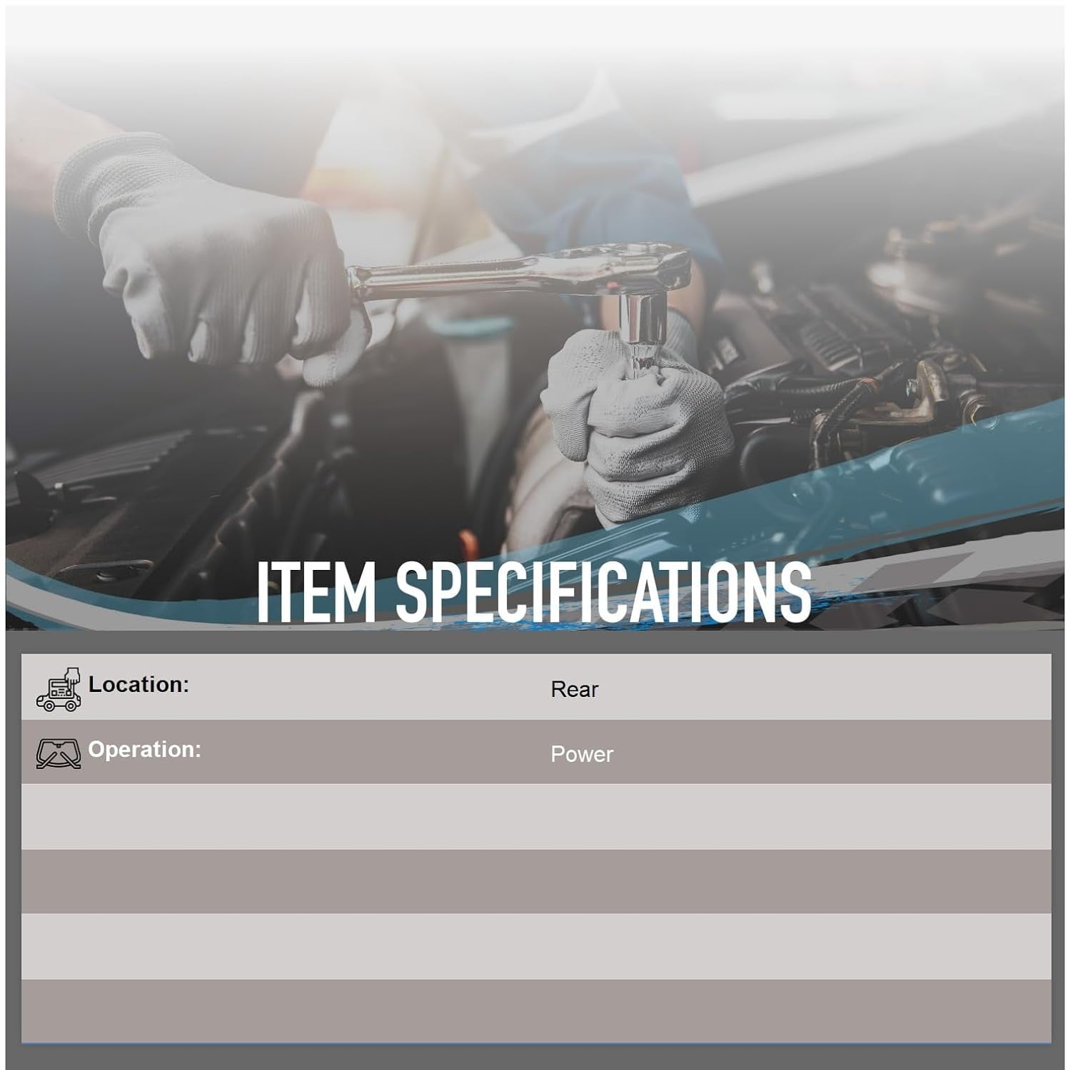 Rear Wiper Motor With Pulse Board - Replacement For GMC Envoy, Isuzu Ascender, SAAB 9-7x 2003-2012