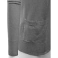 thumbnail image 3 of TheLovely Women & Plus Open Front Drape Classic Knit Cardigan With Pockets, 3 of 3