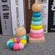 thumbnail image 2 of Rompecabezas Colorido Juguete de madera Gusano Niños Aprendizaje Educación Enseñanza Desarrollo del bebé Juego de dedos Niños Montessori Regalo / Macaron MMC / kaili Sencillez, 2 of 5