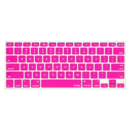 Kuzy - Neon PINK Keyboard Cover Silicone Skin for MacBook Pro 13