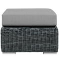 thumbnail image 2 of Modway Summon Outdoor Patio Sunbrella® Ottoman in Canvas Gray, 2 of 3