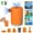 Saffron, variant on Portable Air Pump for Air Mattress, Air Mattress Pump for Inflatables, Quick Fill Inflator Deflator Air Pump Perfect for Outdoor Camping Inflatable Boat Blow Up Pool Water Toy Car Air Bed Pool Floats