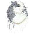 thumbnail image 6 of Peach Couture Warm Bohemian Crochet Hand Knitted Fringe Infinity Loop Scarf Wrap, 6 of 10