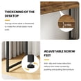 thumbnail image 5 of Dkelincs 40 inch Computer Desk and Chair Set Home Office Modern Wood Study Desk & Mesh Ergonomic Height Adjustable Office Chair for Small Spaces, Vintage & Black, 5 of 8