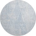 thumbnail image 2 of Addison Rugs Mayfield Washable Transitional Diamond Denim Round Rug, 8' x 8', 2 of 5