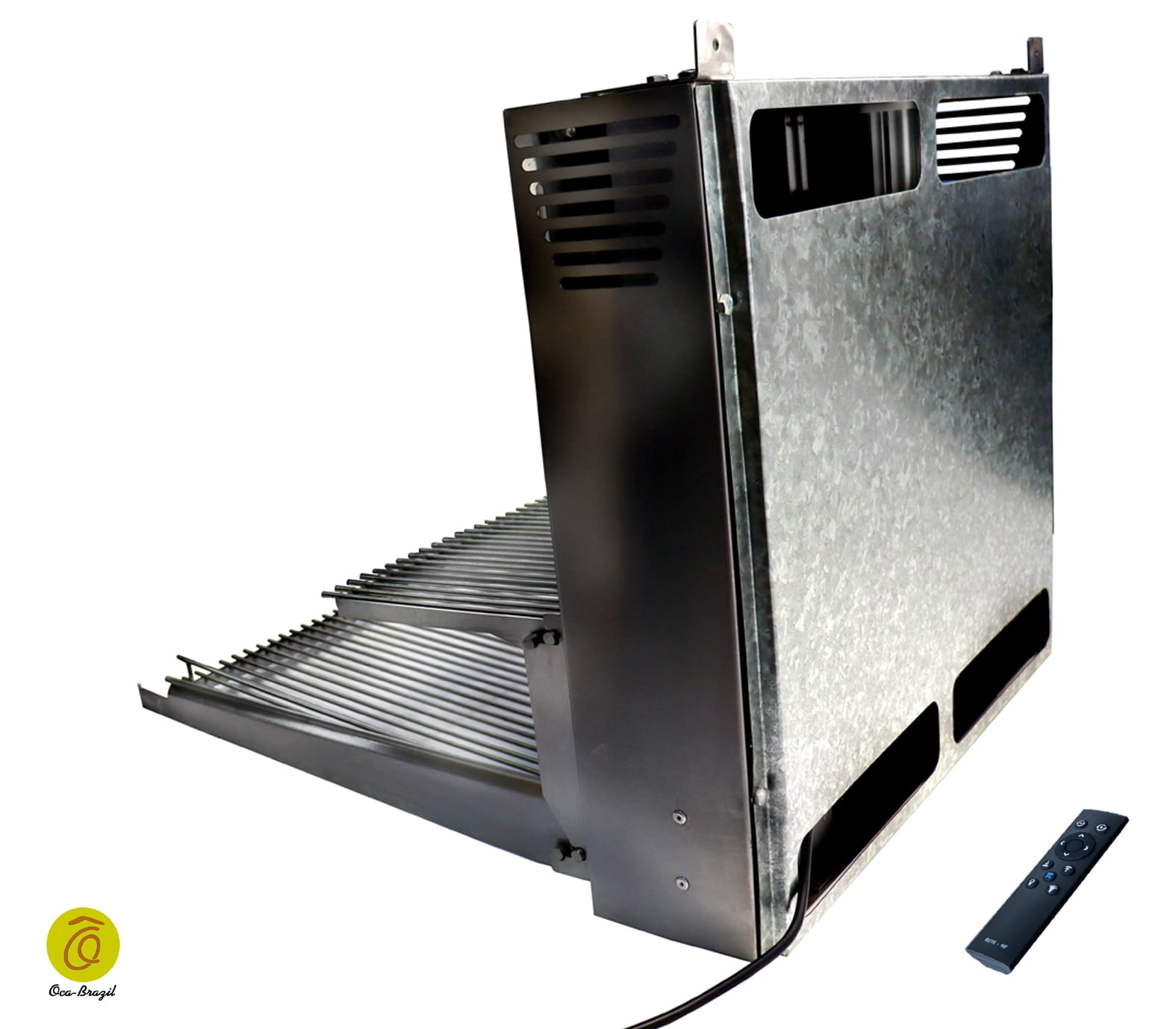 Charcoal Grill with Automatic Lifting - Double-Decker Griddles - Oca-Brazil