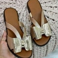 thumbnail image 2 of Mchoice Womens Bow Slide Sandals, Woven Beach Wedge Slippers Comfort Stretch Orthotic Flip Flops Shoes, 2 of 6