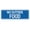 Blue, variant on Signs ByLITA Standard No Outside Food Sign (Red) - Large