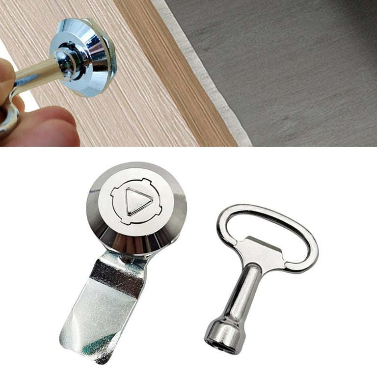 Tubular Lock File Cabinet Lock Replacement Drawer Lock with Square Socket  Key 