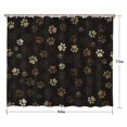thumbnail image 5 of Paw Print Shower Curtain 84"x72" ,Bathroom Decorative Shower Curtains Set with 12 Hooks,Modern Waterproof Washable Shower Curtain, 5 of 6