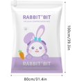 thumbnail image 2 of Cute Purple Rabbit Pattern Thickened Vacuum Compression Bag Storage Bag Household Clothes Quilt Zipper Bags for Storage (D, 80 * 100cm), 2 of 2