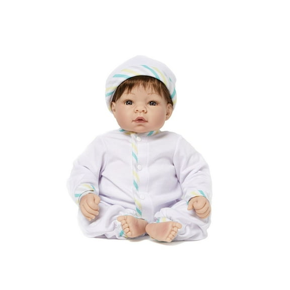 Madame Alexander 19-inch Newborn Nursery Babydoll, Munchkin, Light Skin Tone/Blue Eyes/Brown Hair