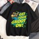 thumbnail image 1 of Camisetas con estampado de Marvel Baby Groot para mujer, ropa de calle informal a la moda, camisetas de dibujos animados para mujer, Camiseta con cuello redondo, 1 of 1