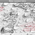 thumbnail image 5 of Ethnic Dog Crate Cover, Wall of China Folk Motif with Dragons and Local Men Culture Print, Easy to Use Pet Kennel Cover for Medium Large Dogs, 35" x 23" x 27", Dark Grey Red, by Ambesonne, 5 of 6