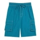 thumbnail image 1 of Pantalones Cortos para Hombre de Cintura Elástica con Bolsillos Pantalones de Verano Casuales de Color Sólido, Poliéster Ligero de Moda para la Playa, la Natación Y el Uso Diario, 1 of 6