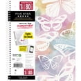 thumbnail image 7 of Five Star 1 Subject Wide Ruled Notebook Plus Study App, 8" x 10.5", Pastel Butterfly, Poly, Spiral, 80 Sheets, 7 of 7