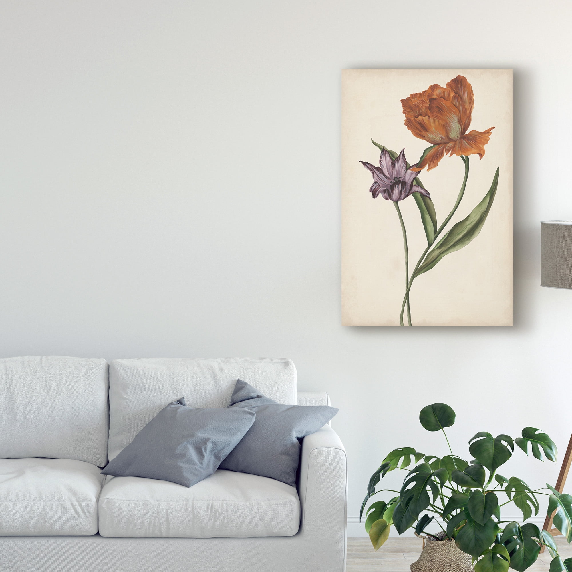 Trademark Fine Art 'Two Tulips II' Canvas Art by Melissa Wang