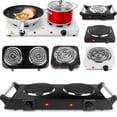thumbnail image 2 of 1000/2000W Portable Electric Single Dual Burner Hot Plate Cooktop Cooking Stove, 2 of 10