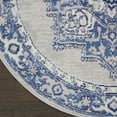 thumbnail image 5 of Nourison Whimsicle Persian Farmhouse Grey Blue 5' x round Area Rug, (5' Round), 5 of 9
