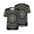 thumbnail image 3 of Daiia Dot Mandala Mens Baseball Jersey Button Down Shirts Short Sleeve Sports Uniforms-Small, 3 of 9