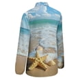 thumbnail image 5 of Starfish Beach Long Sleeve Blouse Woman Streetwear Casual Shirts Summer Oversize Woman Streetwear Clothing Birthday Present, 5 of 7