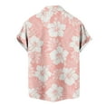 thumbnail image 5 of UVEASISHA Big and Tall Vacation Shirts for Men,Mens Floral Dress Shirt Short Sleeve Button Down Beach Shirts Flower Print Summer Aloha Tropical Shirts, 5 of 5