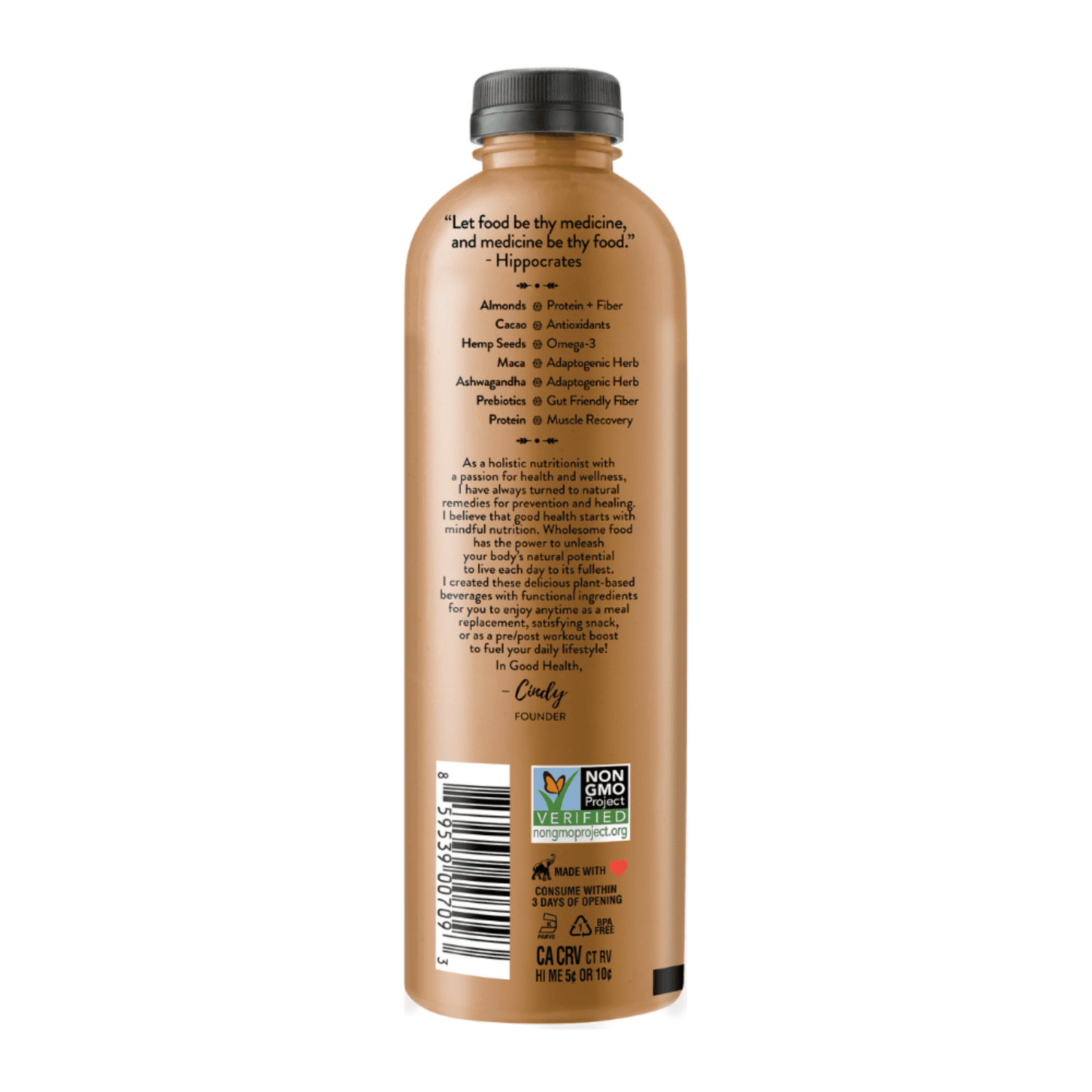 (2 pack) Remedy Organics Plant Based Cacao Essentials Instant Nutritional Liquid Shake, Multi-Serve, 32 fl oz
