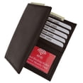 thumbnail image 6 of RFID Blocking Bifold Hipster Credit Card Wallet Premium Lambskin Leather RFID P 1502 (C) Black, 6 of 7