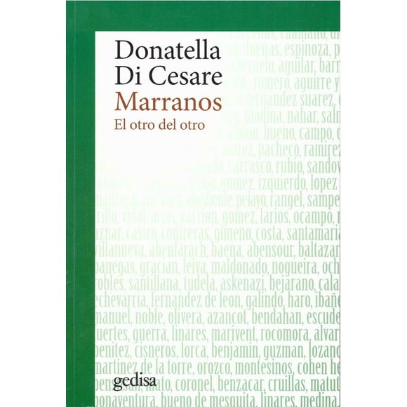 Libro Marranos Tapa Blanda, Autor Donatella Di Cesare, Editorial Gedisa Mexico