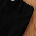 thumbnail image 3 of Toddler Denim Bell Bottom Pants Baby Girls Trousers Two Ruffles Flare Ripped Jeans For Kids 1-6Y 5-6T, 3 of 3
