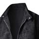 thumbnail image 5 of Ceisia Men's Casual Flip Collar Zipper Jacket with Pockets Oversized Contrast Hood Gift Outerwear, 5 of 6