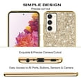 thumbnail image 6 of Compatible with Samsung Galaxy S23 Plus Case, Glitter Sparkly Samsung S23 Plus Phone Case with Slim Silicone Shockproof Protective Bumper Cover for Cute Girls Women (Gold), 6 of 12