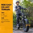 thumbnail image 5 of Buzz Centris 20" Folding Electric Bike, 28 MPH Pedal Assist, Matte Powder Black, Adult, Unisex, 5 of 25