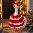 thumbnail image 4 of Christmas Goose Outfit For Porch Goose,Christmas Porch Goose Outfits Included Hat And Clothes,Outdoor Decor For Front Courtyard Garden Patio Yard, 4 of 4