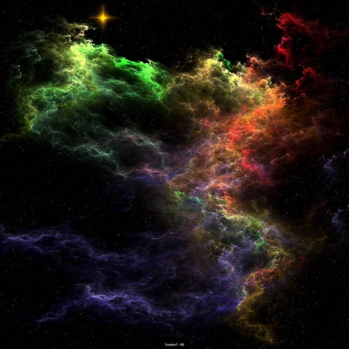 Wallhogs Xzendor7 Art Stucco Mosaic Nebula Cluster Poster Wall Mural