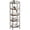 Walnut, variant on HITNET Bamboo Book Shelf, Tall Narrow Bookcase, Bathroom Shelving Unit 5 Tier Floor Standing Adjustable Bookshelf for Small Spaces, Walnut