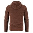 thumbnail image 5 of Lilgiuy Men's Autumn And Winter Stand Collar Sweater Casual Fleece Jacket Brown Winter Fashion 2022, 5 of 5
