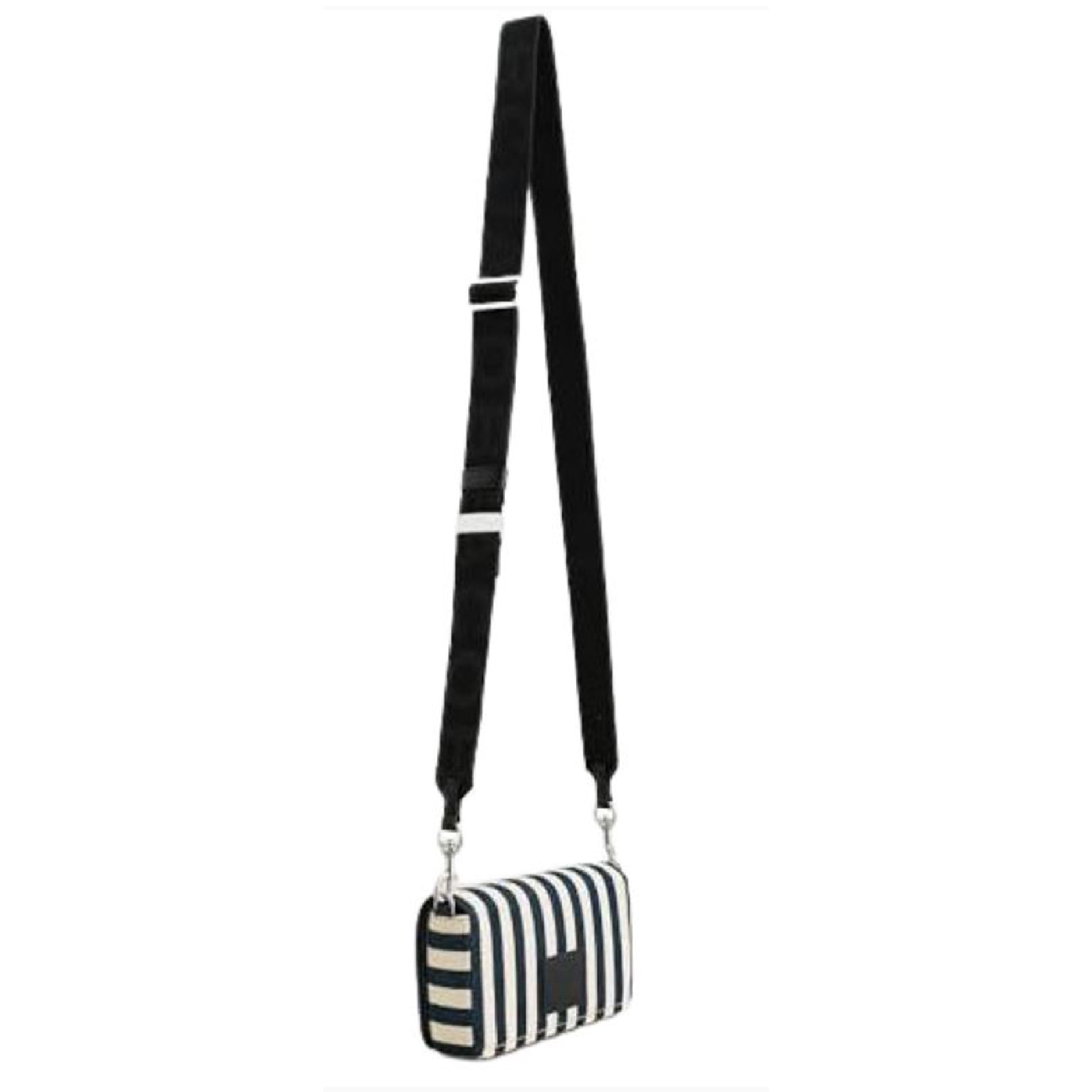 Marc Jacobs Women's the Stripe Canvas Mini Bag, Blue Sea Multi, One Size 2S6SMN016S02-455