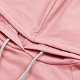 thumbnail image 6 of Lovskoo 2024 Oversized Sweatshirts for Women Peplum Loose Fit Shirt Hoodies Drawstring Casual Solid Color Long Sleeve Sweatshirts Top Pullover Pink, 6 of 7