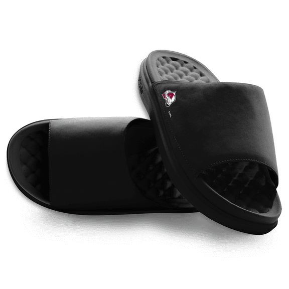 Unisex ISlide Black Colorado Avalanche Minimalistic Motive Slide Sandals