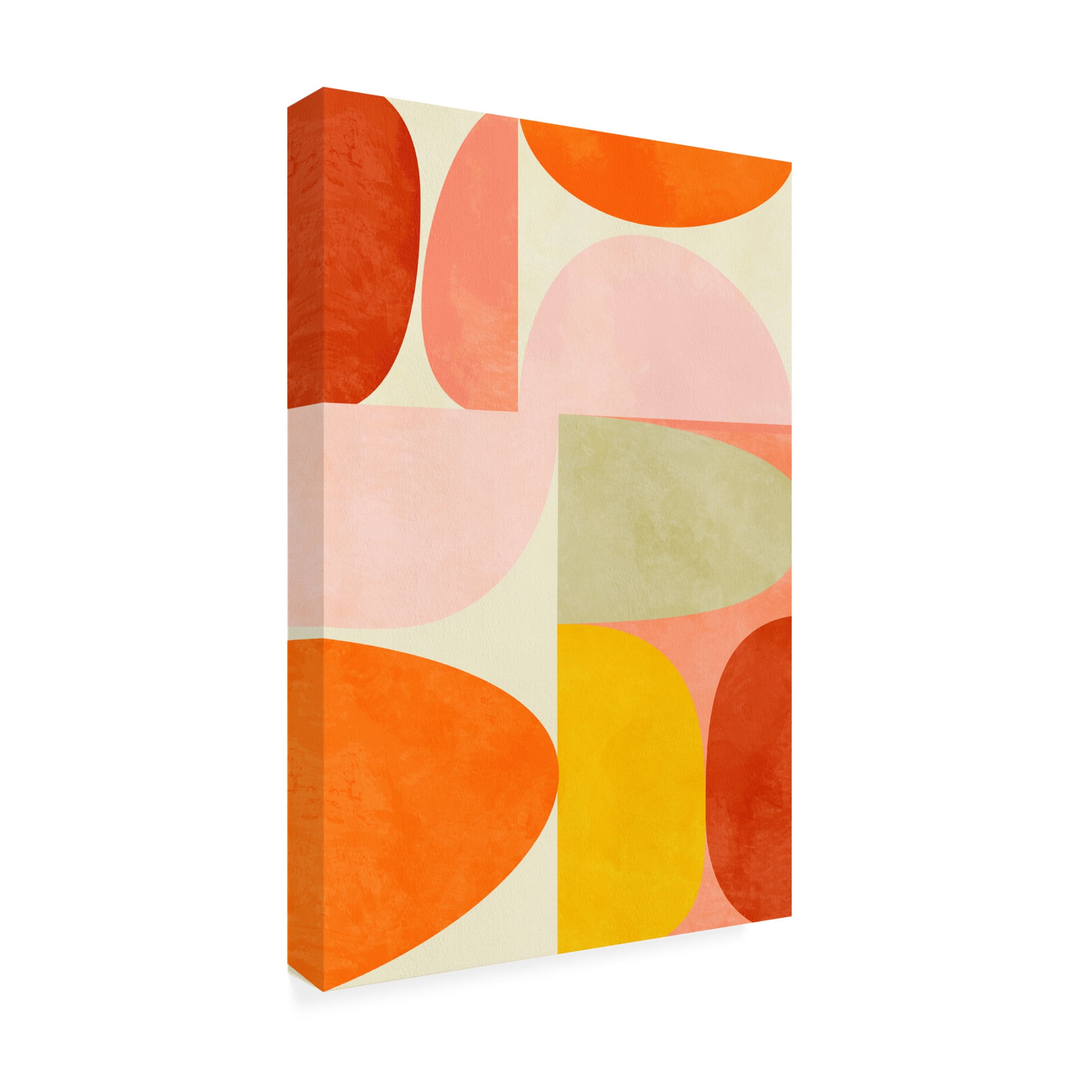 Trademark Fine Art Ana Rut Bre Warm Pastel Geometry Canvas Wall Art