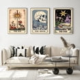 thumbnail image 3 of Set of 3 The Sun Moon Star Wall Art Mystical Tarot Card Print Earthy Boho Celestial Pictures Decor Astrology Posters Spiritual Witchy Room Aesthetic Painting for Bedroom Unframed, 3 of 6