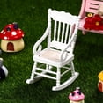 thumbnail image 1 of OUNONA Wooden Mini Rocking Chair Hemp Rope White 1Set for Kids Room Atmosphere, 1 of 8