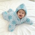 thumbnail image 4 of YunPes Baby Starfish Onesie Full-Zip Soft Plush Footie Jumpsuit Cartoon Graphic One Piece Infant Halloween Christmas Outfits Wearable Blanket, 4 of 5