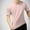 Pink, variant on SSAAVKUY Men's Notch T-Shirt, Soft Cotton Short Sleeve Slim Fit Basic Split V Neck T Shirts for Men Fitness Sports Tees Black M