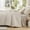 01-Beige, variant on ANGENIA 7 Pieces Dark Emerald Green Comforter King Size, Bohemian Vintage Tufted Bed in a Bag King Fluffy Lightweight Chevron Textured Bed Sets with Comforter, Sheets, Pillowcases & Shams