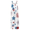 thumbnail image 6 of JULMCOMO American Flag Jumpsuits for Women Red White Blue Plus Size Sleeveless Independence Day Rompers Stars Stripes Wide Leg 4th of July Outfits with Pockets Sky Blue M, 6 of 7